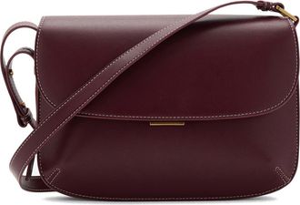 Mango Faux Leather Crossbody Bag in Burgundy at Nordstrom