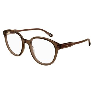 Chlo&eacute; Glasses, unisex, Brown, Size: 51 MM Oval Frame