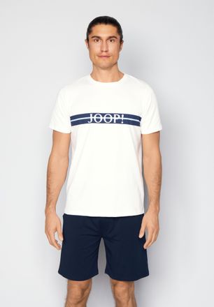 Joop Shorty JOOP Core, Herren, Gr. XXL, cloud dancer, schwarz sapphire, Jersey, Obermaterial: 95% Baumwolle, 5% Elasthan, bequem kurz, Rundhals, Homewear-S