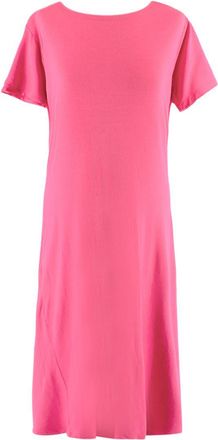 Maison Margiela Pink Draped Back T-Shirt Midi Dress Size S