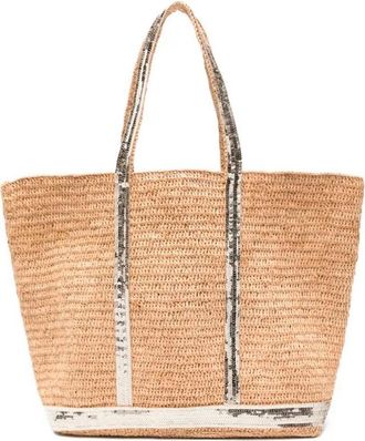 Vanessa Bruno Raphia Large Cabas Tote