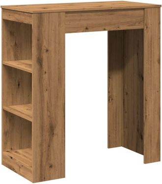 vidaXL Bar Table with Racks Artisan Oak 95x47x103.5 cm Engineered Wood vidaXL