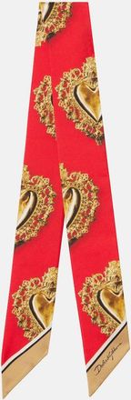 Dolce & Gabbana Printed silk twill scarf