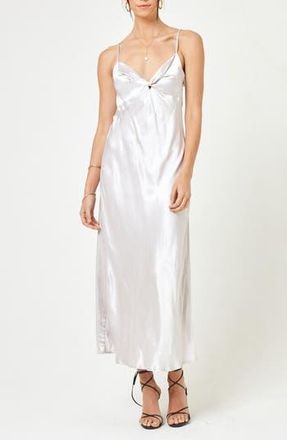 L*Space Joanna Cover-Up Maxi Dress in Silver at Nordstrom Rack, Size X-Small