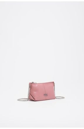 Bimba & Lola Micro Leather Crossbody Bag in Pink at Nordstrom