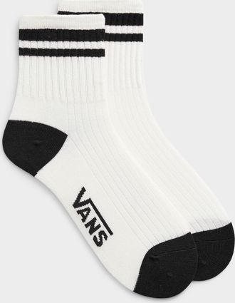 Vans Mens Double-stripe ribbed ankle socks