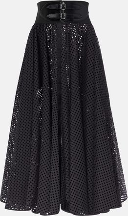 Alaia Cotton-blend midi skirt