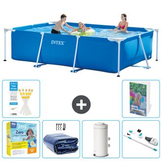 Intex Piscina Con Estructura Rectangular - 300x200x75 Cm - 7-piezas S22