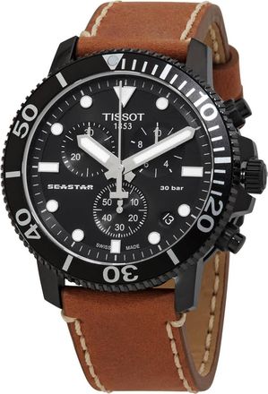 Tissot Seastar 1000 Chronograph Quartz Black Dial Mens Watch T1204173605100