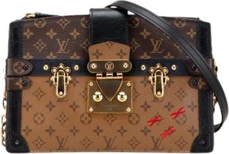 Louis Vuitton Pre-owned Trunk - Dames - Vintage Schoudertas - Bruin - ONE Size - Leer - Vintage