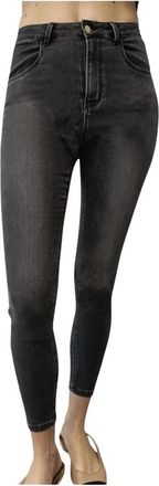 Liu Jo Zwarte Denim Jeans met Grijze Fade - Dames - Skinny Jeans - Zwart - W24 - Denim - Jeans