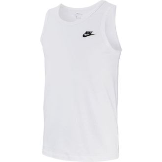 Nike Mens M NSW Club Tank, White, XL