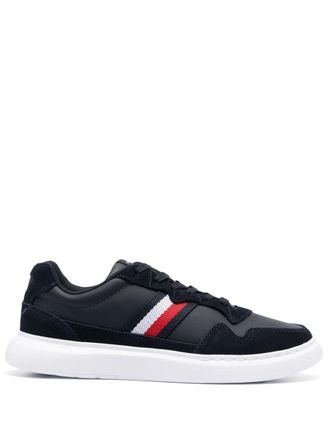 Tommy Hilfiger Sneakers met streepdetail - Blauw
