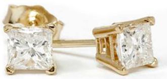 Pompeii3 3/8ct Diamond Studs 14K Yellow Gold