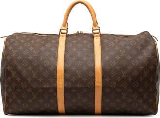 Louis Vuitton Pre-owned Womens Monogram Keepall 55 - Brown Textile - One Size