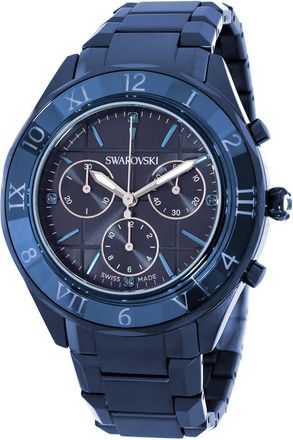 Swarovski Dextera Chronograph Quartz Blue Dial Ladies Watch 5715457