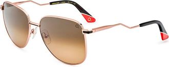 Etnia Barcelona Mina Sun PGBK Womens Sunglasses Rose-Gold Size 56