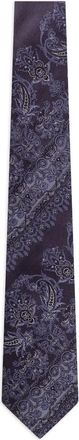 Etro Cravatta con ricamo paisley - Blu