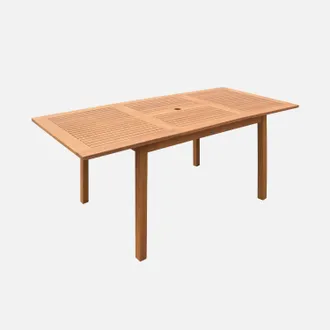 Sweeek Tavolo Da Giardino Rettangolare Allungabile In Legno, 6 A 10 Posti