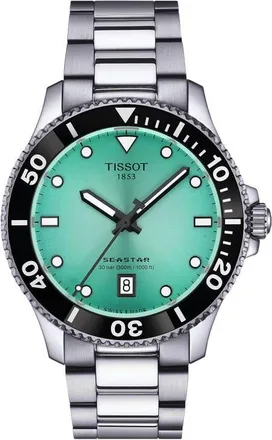 Tissot Seastar 1000 Turquoise Dial Bracelet Watch, 40mm at Nordstrom