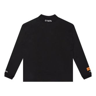 Heron Preston CTNMB Long-Sleeve Turtleneck T-shirt Black HMAB017F20JER0011001