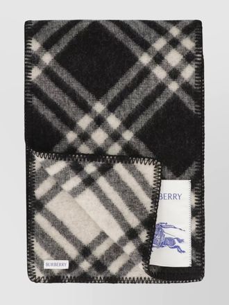 Burberry checked wool scarf