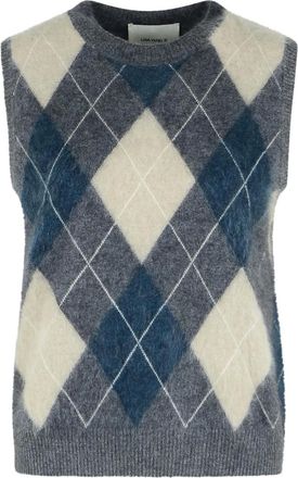 Lisa Yang Gilet a rombi - Grigio