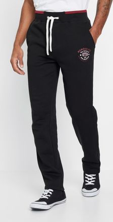 Bonprix Jogginghose BONPRIX, Herren, Gr. 56/58, N-Gr, schwarz, Obermaterial: 100% Baumwolle, unifarben, regular fit, Hosen Jogginghose, mit elastischem Bund, 