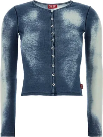 Diesel Multicolor Tie-Dye Round Neck Top
