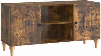 vidaXL Mueble De Tv Roble Ahumado 102 X 34,5 X 50 Cm Vidaxl