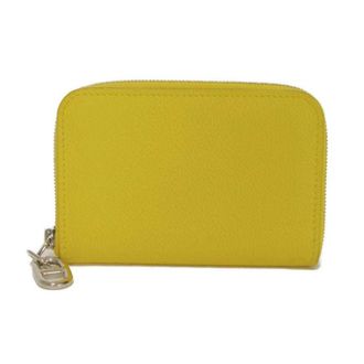 Herm&egrave;s Yellow Evercalf Leather Coin Purse/Coin Case (Pre-Owned)