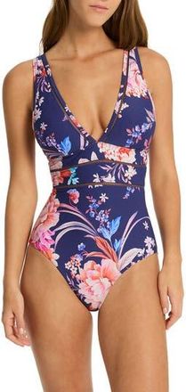 Sea Level Australia Indochine Ladder Cutout One-Piece Swimsuit in French Navy at Nordstrom Rack, Size 4 Us / 8 Au