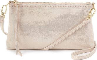 Hobo Darcy Convertible Leather Crossbody Bag in Sand Shimmer at Nordstrom
