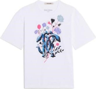 Roberto Cavalli RC Logo Print Cotton T-Shirt, Size X-Large
