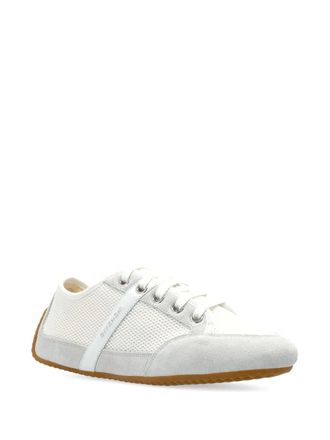 Givenchy Slim panelled sneakers - women - Calf Leather/Cotton/Polyamide/Rubber/Elastane/Calf Suede - 36.5 - White