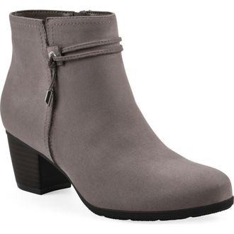 White Mountain Angelo Bootie in Grey Taupe Fabric at Nordstrom Rack, Size 10