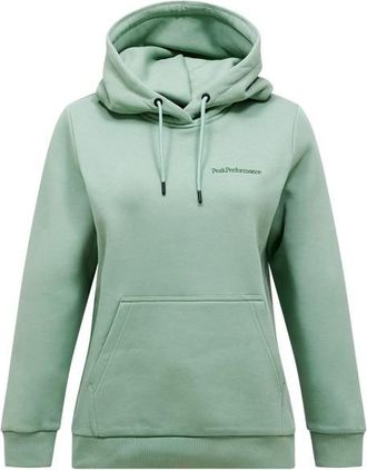 Peak Performance Original Small Logo Hoodie Hoodie f&uuml;r Damen | t&uuml;rkis/gr&uuml;n