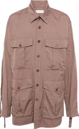 Dries Van Noten Calbar Shirt - Dames - Zomerjassen - Bruin - M - Jassen