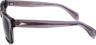 Rag & Bone RNB5041SKB754 Square Acetate Sunglasses - Gray