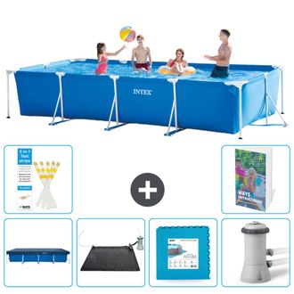 Intex Piscina Con Estructura Rectangular - 450x220x84 Cm - 7-piezas S99