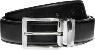 Scarosso Omkeerbare Riem - Heren - Riemen - Zwart - 115 CM - Leer - Accessoires