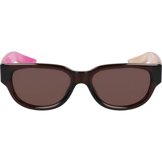 Nike Variant II 54mm Oval Sunglasses in Earth /Mauve at Nordstrom Rack