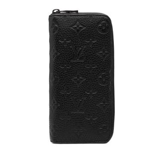 Louis Vuitton Pre-owned Womens Monogram Empreinte Vertical Zippy Wallet - Black Leather - One Size