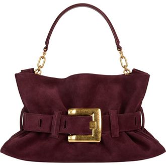 Balmain Medium Anthem suede leather bag in Red at Nordstrom