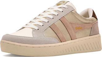 Gola Superslam Blaze Womens Shoes Gold/Cameo/Dark Brown : 7.5 B - Medium, Leather