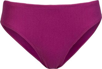 Change of Scenery Classic Midrise Bikini Bottom with Full Coverage in Plum Texture at Nordstrom, Size X-Small