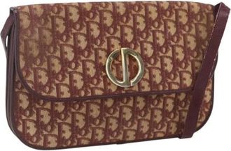 Dior Pre-owned Cross Body Bags, female, Red, Size: ONE SIZE Pre-owned Vintage Trotter Shoulder Bag