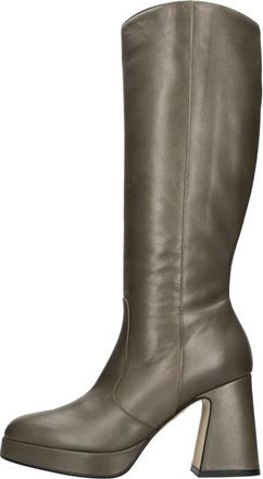 &Aacute;ngel Alarc&oacute;n Yara Napa Volga - Dames - Laarzen met Hak - Groen - 37 EU - Leer - Schoenen