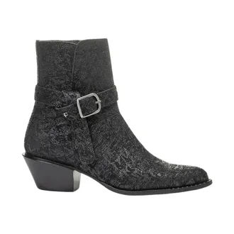 Floris Van Bommel Enzi Ankle Boot - Dames - Schoenen - Zwart - Maat: 42 EU Leer