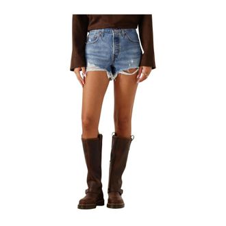 Levi's Dames, Korte broeken, Blauw, Maat: W25 Katoen